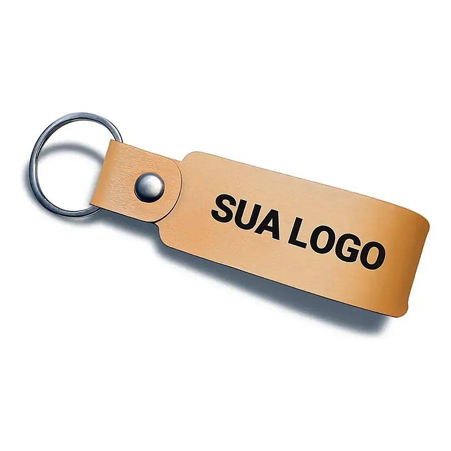 Chaveiro de couro personalizado La Bella Laser