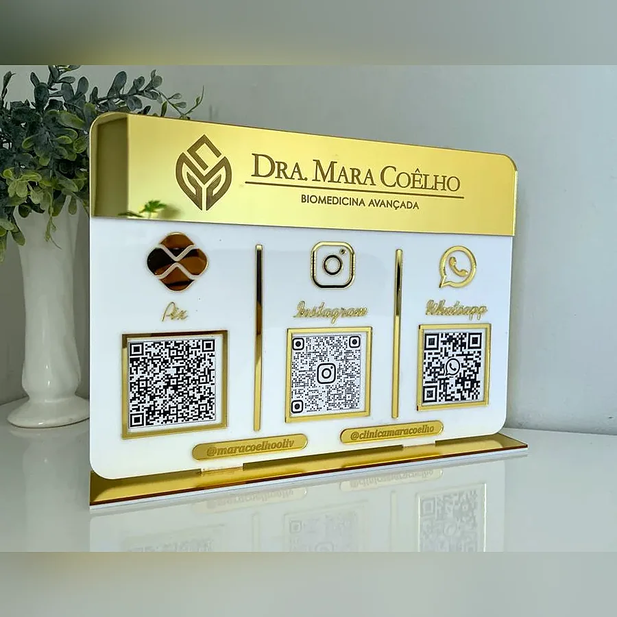 Display QR Code personalizado La Bella Laser
