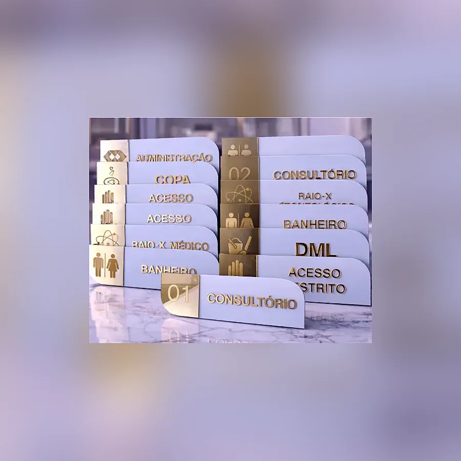 Placas de sinalização personalizado La Bella Laser
