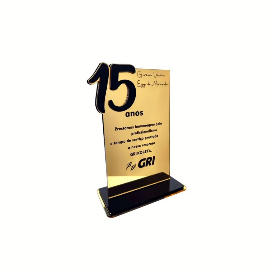 Placas de homenagem personalizado La Bella Laser