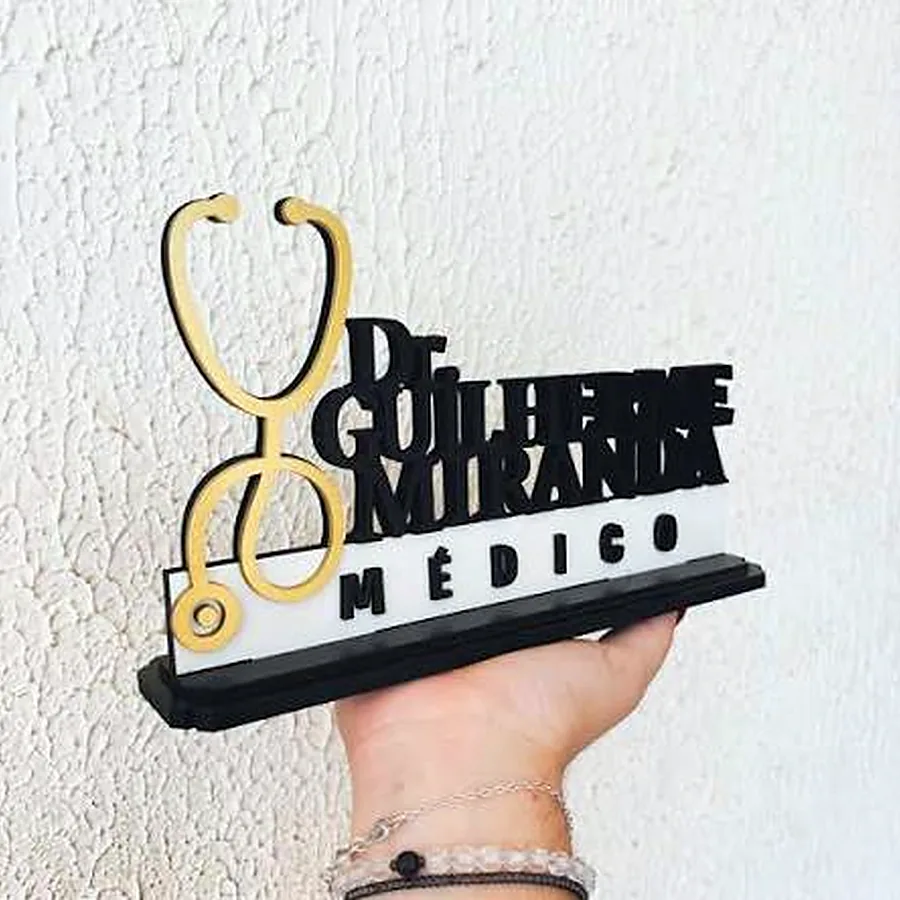 Totem de mesa personalizado La Bella Laser
